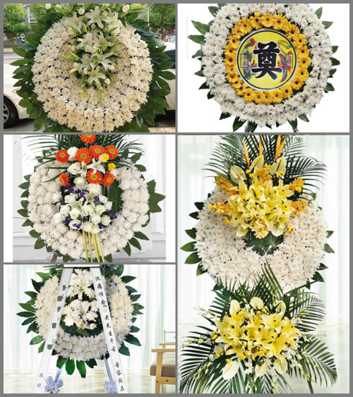 山东青岛莱西市孙受镇西周格庄村花圈速递